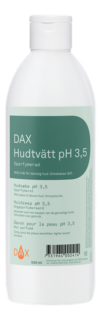 Hudtvätt Dax ph 3,5 oparfymerad 500ml